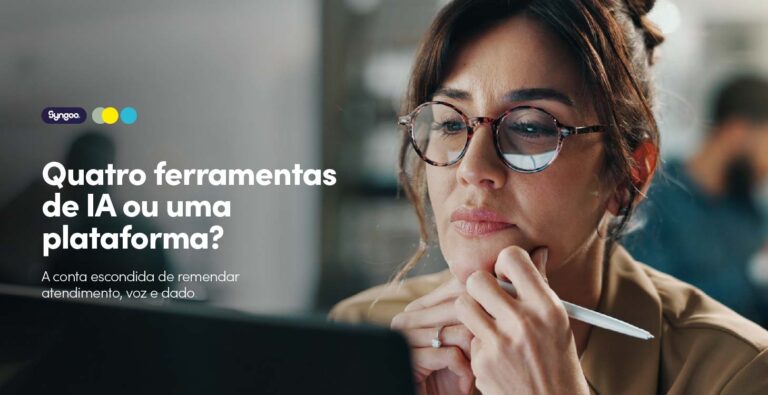 Quatro ferramentas de IA ou uma plataforma? A conta escondida de remendar atendimento, voz e dado