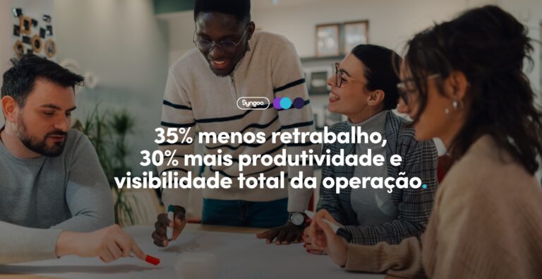 35% menos retrabalho, 30% mais produtividade e visibilidade total da operação
