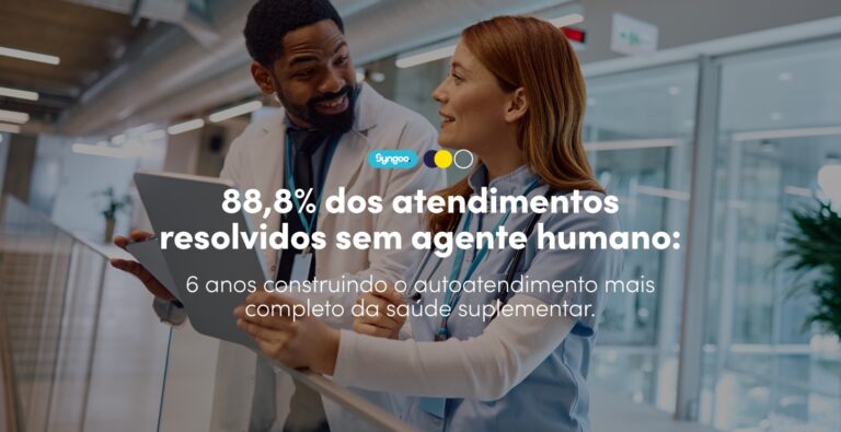 88,8% dos atendimentos resolvidos sem agente humano: 6 anos construindo o autoatendimento mais completo da saúde suplementar