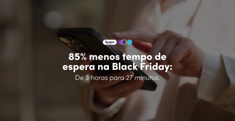 85% menos tempo de espera na Black Friday: de 3 horas para 27 minutos